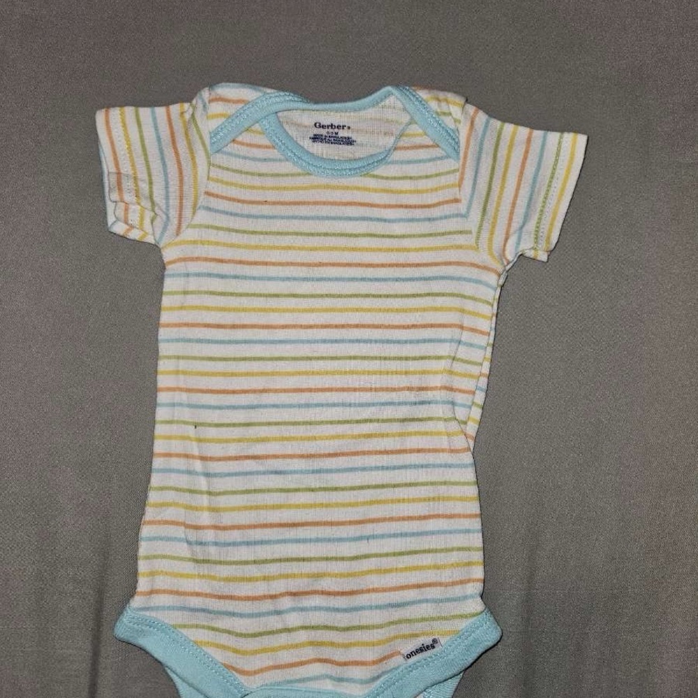 Gerber Pastel Striped Baby Bodysuit
